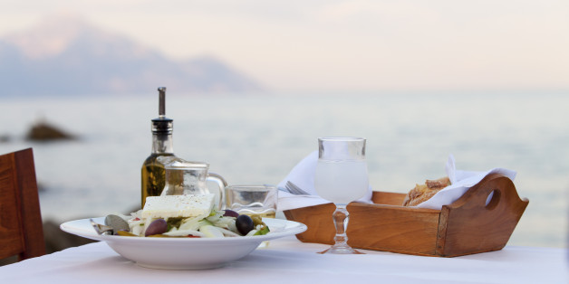 Romantic seaside taverna on Syros- the best greek island for couples.